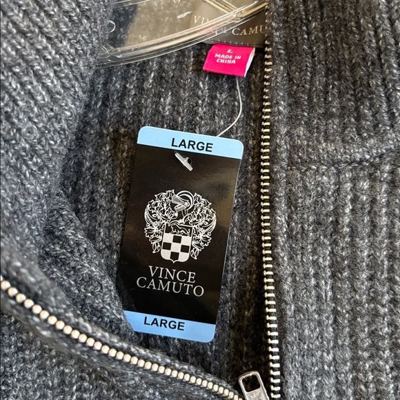 Vince Camuto Half Zip Pullover Soft Knit Sweater - Picture 5 of 8